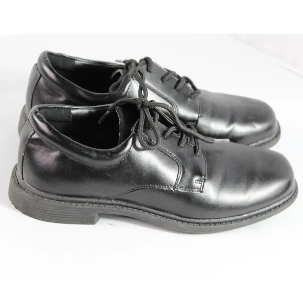 Stacy Adams Boys Black Oxford Dress Shoes Lace Up Formal School Uniform Size 4M